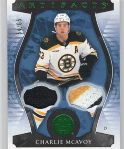 Charlie McAvoy 2023-24 Artifacts Emerald Dual Patch /65 #44 Boston Bruins - Picture 1 of 1