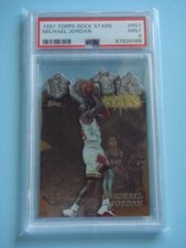 1997 Topps Michael Jordan Rock Stars Die Cut #RS1 PSA 9 RARE !! LOW POP !! BULLS