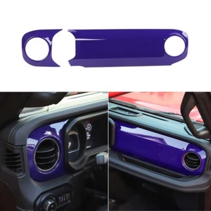 2X Inner Purple Front Center Console Dashboard Trim for Jeep Wrangler JL JT 24+ - Picture 1 of 12