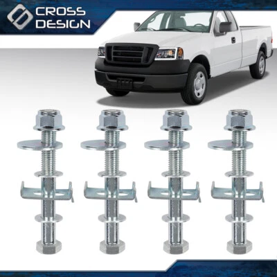 Fit For Ford 18-23 F150 04-08 Lincoln Front Adjustable Alignment Cam Bolt Kit 4x - Image 1 of 4