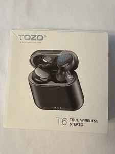 TOZO T6 True Wireless Earbuds Bluetooth Headphones Touch Control Blue IPX8 - Picture 1 of 1