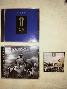 Lot of 3 RUSH Items: Presto, Counterparts Cds + Permanent Waves Chu Bops EX-NEW - Picture 1 of 4