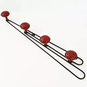 Perchero Colgador Vintage 1950 Rockabilly Chapa Perforado 50S 1950S Zazou - Imagen 1 de 7