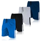 Mens Football Shorts Jogging Running Gym Sports Breathable Fitness Size S -XXL