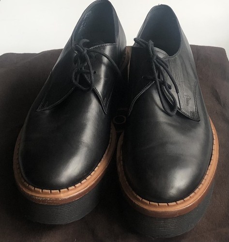 TOD’S Tod'S in pelle con plateau nera stringata taglia UK 6 5 EU 39 5