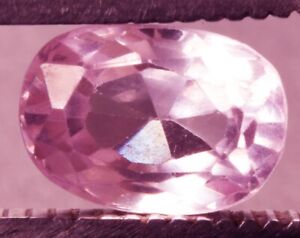 5.20  Cts  GGL Certified.Oval Shape Natual Pink Kunzite Gemstone