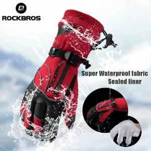 Winter Thicken Cycling Gloves Bicycle Skiing Sports Motorcycle Gloves Waterproof - Picture 1 of 24