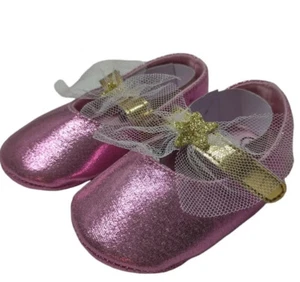 Girls Toddler Glitter Kids Shoes Ballerina Dress Up Flats Slippers MSG Sz 1 Or 3 - Picture 1 of 17
