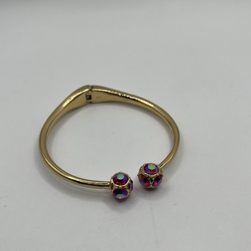 Bracciale Polsino Cernierato Kate Spade Tono Oro con Estremità Abbaglianti della Palla #12