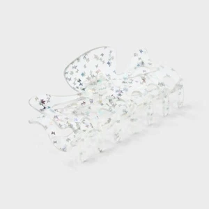 Butterfly Foil Jumbo Claw Hair Clip - NWT - Picture 1 of 1