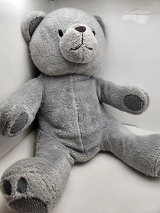 Gray Teddy Bear With Blanket Inside, By Thirty One,12" Sitting - Picture 1 of 4