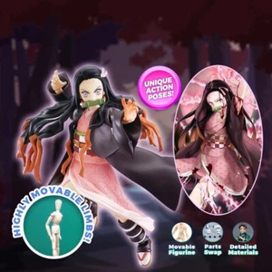 13CM Nezuko Kamado Edición DX - Cazador de Demonios Figura Anime Movible Figura Juguete - Imagen 1 de 4
