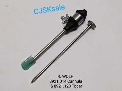 Cánula R. WOLF 8921.014 y trocar 8921.123 (USADO). Foto 1 de 4