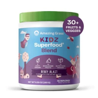 Питательная добавка Kidz Superfood Berry Blast 30 порций органическая зелень - Изображение 1 из 4