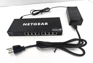 NETGEAR GS308PP 100 Mbps 8 Port Gigabit Ethernet Unmanaged PoE Switch. - Picture 1 of 16