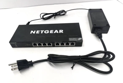 NETGEAR GS308PP 100 Mbps 8 Port Gigabit Ethernet Unmanaged PoE Switch. - Image 1 of 4