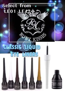 RUBY KISSES CLASSIC LIQUID EYELINER EYELINER LE01-LE12 WUNSCHFARBE AUSWÄHLEN - Bild 1 von 10