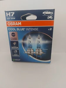LATEST - OSRAM COOL BLUE H7 H/L BULBS 5000K. 64210CBN-HCB 12V 55W ( 2 BULBS ) - Picture 1 of 4
