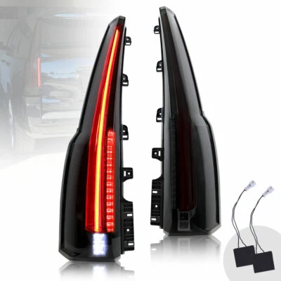 Smoked LED Taillights For 2015-2020 Chevrolet Tahoe/Suburban(Cadillac Style) L+R - Image 1 of 4