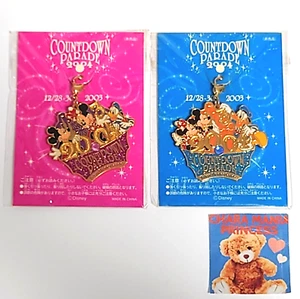 Lot 2 Tokyo Disney Land Countdown Charm Set Mickey Minne Donald Rare 2004 Japan - Picture 1 of 11