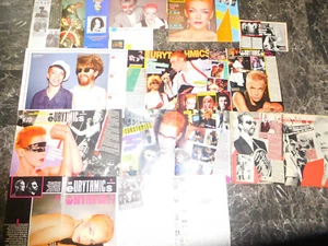 EURYTHMICS  383 TEILE/PARTS  1,1 KILO newspaper cuttings  CLIPPINGS LOT   0717 - Imagen 1 de 9