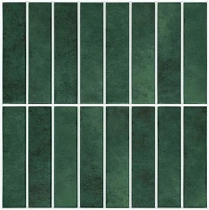10 Pcs Dark Green Peel and Stick Backsplash Tiles -11.8"X11.8" Matte Lightweiht - Picture 1 of 9