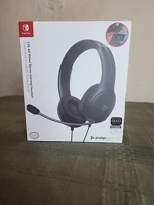 PDP LVL40 Wired Stereo Gaming Headset - Black (Nintendo Switch) New - Image 1 of 4
