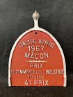 CHEVAUX PLAQUE CONCOURS HIPPIQUE 4éme Prix Du Commerce & De Industrie Macon 1967