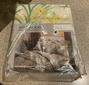 Vintage Sears Perma Prest Percale “Sunflower Light” FULL FITTED Sheet NEW - Picture 1 of 2