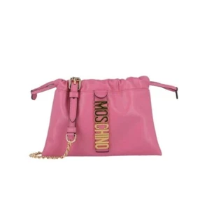 Moschino Drawstring Logo Shoulder Bag Pink - Picture 1 of 7