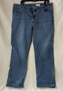 Wrangler Jeans Relaxed Med Wash Blau Stretch Denim Größe 38x30 Herren - Bild 1 von 4