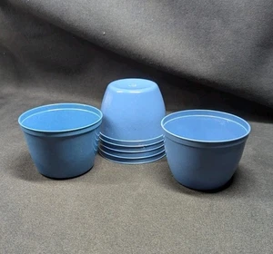 Lot Of 6 WW2-1950s War Ministry of Food Plastic Blue Bowls - Picture 1 of 4