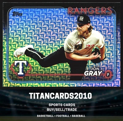 Jon Gray 2024 Topps Refractor Texas Rangers #16 - Image 1 of 2