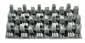 Risk 2008 Game Replacement Pieces Parts 15 Gray Tokens - Picture 1 of 6