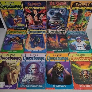 VTG Lot of 12 Goosebumps R.L. Stine Books Ghosts of Fear Street Kids YA Horror  - Picture 1 of 13