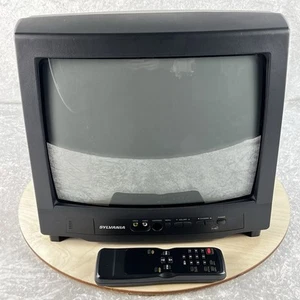 Vintage Sylvania 13" Retro Gaming CRT TV Color Television SST4132 Tested WORKS - Picture 1 of 19