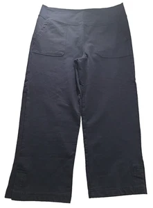 EDDIE BAUER Damen Capri Hose GR M blau aufgesetzte Taschen Baumwolle Elasthan - Bild 1 von 15