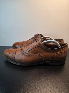 Allen Edmonds Strand Cap Toe Walnut Brown Leather Oxford Shoes Men's Size 11.5D - Picture 1 of 7