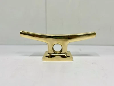 Antique Brass Rope Holder Nautical Industrial Wall Ceiling Mount Hook Solid - Image 1 of 4