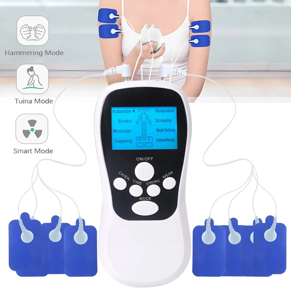 TENS Geräte Schmerztherapie 8 Modi Akupunkt-Massagegeräte Digital Reizstromgerät - Bild 1 von 4