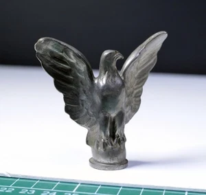 Figur Wachssiegel ausgebreitet Flügeladler antik ca 1925 Art Deco Bauhaus OAS Zinn - Bild 1 von 6