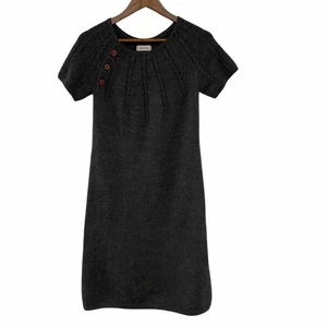 Vestido suéter de lana para mujer Calvin Klein talla mediana tejido con cable detalle de botones - Imagen 1 de 7