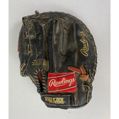 Guante de primera pelota de béisbol Rawlings BG-FB negro dorado LHT cuero tratado con aceite 13" Foto 1 de 4