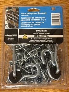 Veranda Schaukel hängende Kette Kit Montage Decke Haken 500 Pfund maximale Belastung - Bild 1 von 2