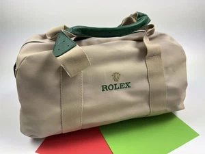 Bolsa deportiva Rolex de lona beige - Imagen 1 de 12