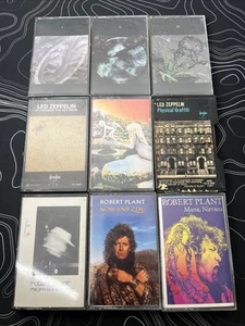 Lot of 9 Cassettes Led Zeppelin & Robert Plant - Picture 1 of 2