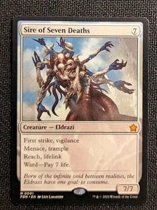 MTG Foundations Sire of Seven Deaths MYTHIC M/NM Pack Fresh - Picture 1 of 2