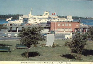 Fährlandung Yarmouth Hafen Yarmouth Nova Scotia Luftaufnahme 1973 Postkarte - Bild 1 von 2