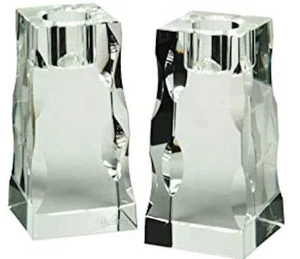 (Juego de 2) Candelabro de luz única Premier de 4" firmado por OLEG CASSINI NUEVO EN CAJA - Imagen 1 de 1