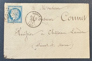 CERES 25c YT # 60 s. Lettre de LADON (Loiret) / GC 1915 / 1873 - Imagen 1 de 3